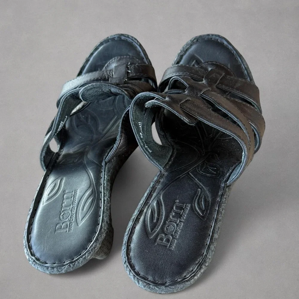 Born black leather